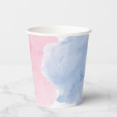 Geschlechtsspezifische Ziele oder Bögen zeigen Par Pappbecher (Rückseite)