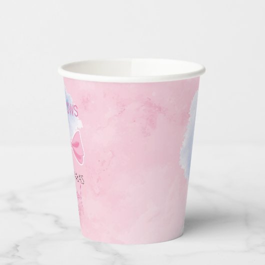 Geschlechtsspezifische Ziele oder Bögen zeigen Par Pappbecher (Links)