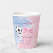 Geschlechtsspezifische Ziele oder Bögen zeigen Par Pappbecher (Vorderseite)