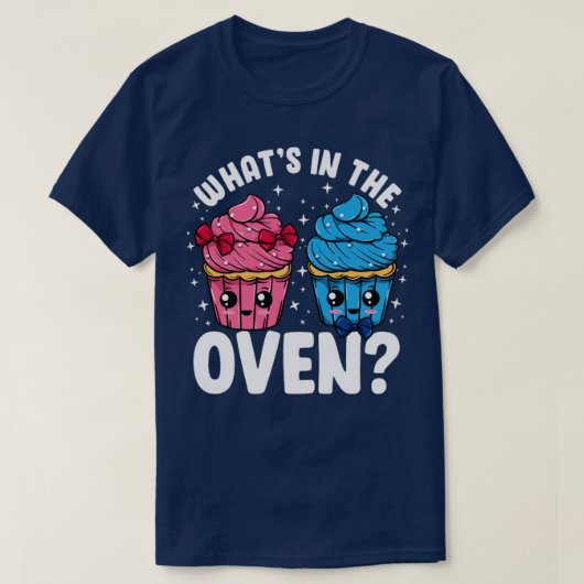 Geschlechtsspezifisches Party im Button Oven Cupca T-Shirt (Design vorne)