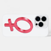 Geschlechtssymbol der Rotglasfrau Case-Mate iPhone Hülle (Rückseite (Horizontal))