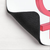 Geschlechtssymbol der Rotglasfrau Mousepad (Ecke)