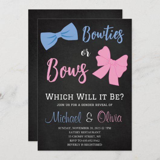 Geschlechtsverkehr bei Bowties oder Bows Einladung (Vorne/Hinten)