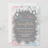 Geschlechtsverkehr Eine kleine Schneeflocke ist au Einladung (Vorderseite)