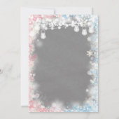 Geschlechtsverkehr Eine kleine Schneeflocke ist au Einladung (Rückseite)