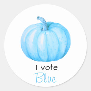Geschlechtsverkehr Ich stimme für Blue Pumpkin Bab Runder Aufkleber