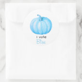 Geschlechtsverkehr Ich stimme für Blue Pumpkin Bab Runder Aufkleber (Tasche)