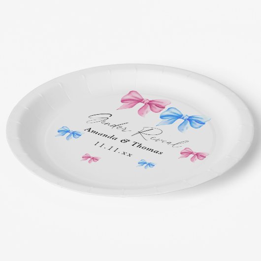 Geschlechtsverkehr Mädchen oder Junge Pappteller (Schrägansicht)