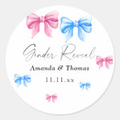 Geschlechtsverkehr Mädchen oder Junge Runder Aufkleber (Vorderseite)