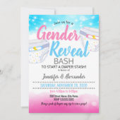 Geschlechtsverkehr und Windeldusche Einladung (Vorderseite)