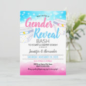 Geschlechtsverkehr und Windeldusche Einladung (Stehend Vorderseite)