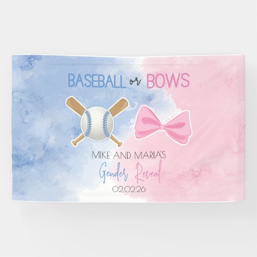 Geschlechtsverkehr zwischen Baseball und Bows Banner (Horizontal)