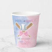 Geschlechtsverkehr zwischen Baseball und Bows Pappbecher (Vorderseite)