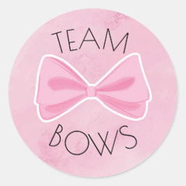 Geschlechtsverkehr zwischen Baseball und Bows Runder Aufkleber