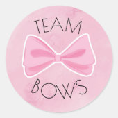 Geschlechtsverkehr zwischen Baseball und Bows Runder Aufkleber (Vorderseite)