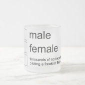 Geschlechtswanzen-Tasse Mattglastasse (Mittel)