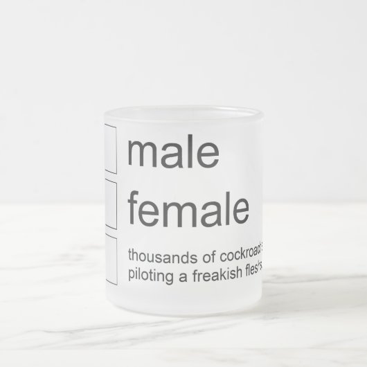 Geschlechtswanzen-Tasse Mattglastasse (Mittel)