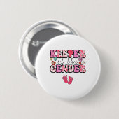 Geschlechtszugehörigkeit am Valentinstag Aufdeckun Button (Vorne & Hinten)