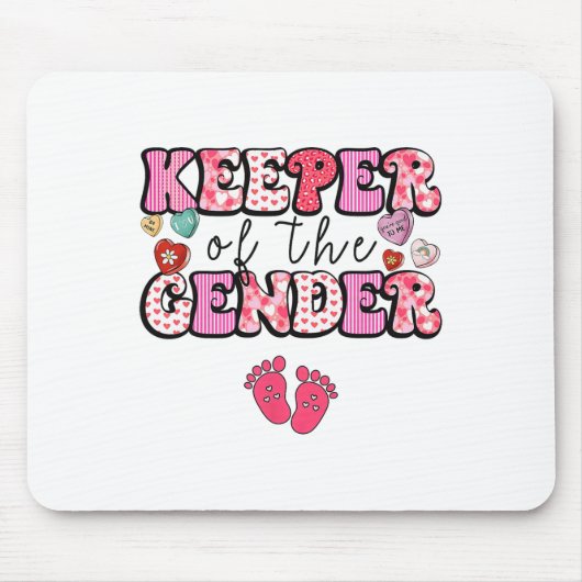 Geschlechtszugehörigkeit am Valentinstag Aufdeckun Mousepad (Vorne)