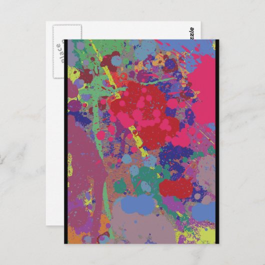 geschliffen postkarte (Vorne/Hinten)