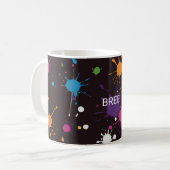 Geschliffene Multicolor-Tinte Kaffeetasse (Vorderseite Links)