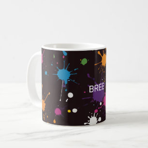 Geschliffene Multicolor-Tinte Kaffeetasse