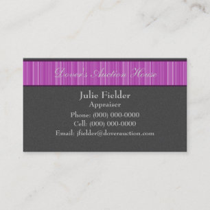 Geschliffene Streifen Visitenkarte, Grau und Fuchs Visitenkarte