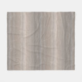 Geschliffener Travertinstein Pilz Taupe Minimalist Fleecedecke (Vorderseite (Horizontal))