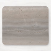 Geschliffener Travertinstein Pilz Taupe Minimalist Mousepad (Vorne)
