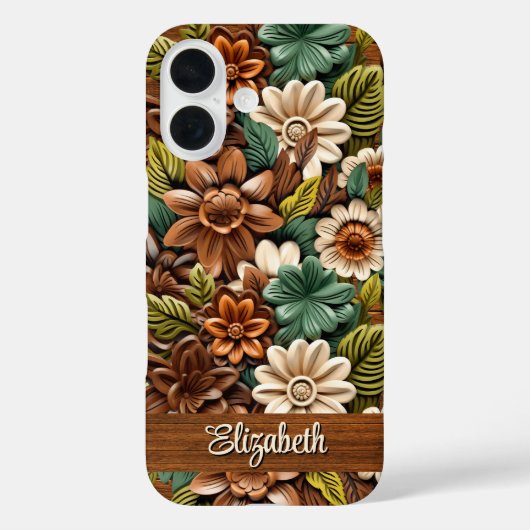 geschliffenes Leder Case-Mate iPhone Hülle (Rückseite)