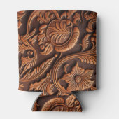 geschliffenes Leder Dosenkühler (Rückseite)