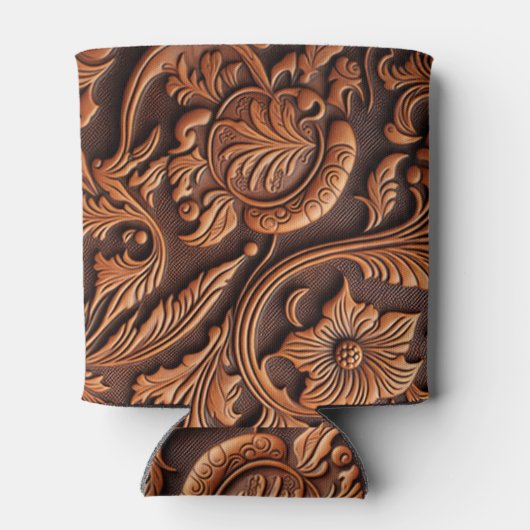 geschliffenes Leder Dosenkühler (Rückseite)