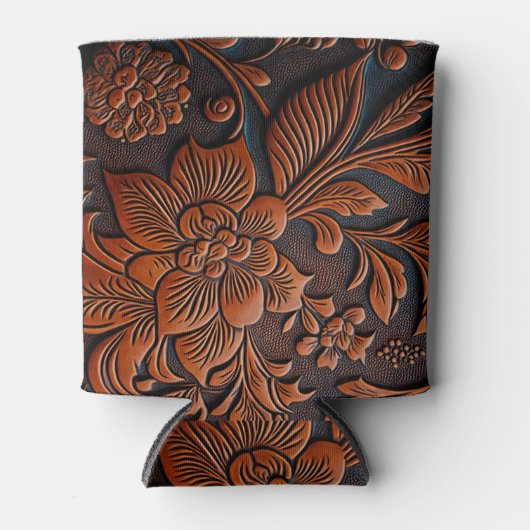 geschliffenes Leder Dosenkühler (Vorderseite)