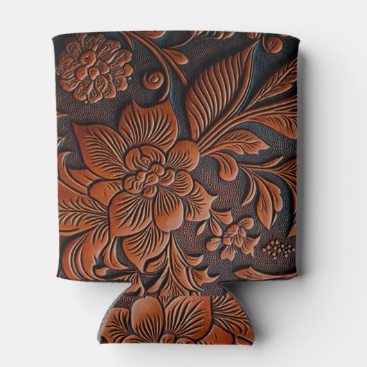 geschliffenes Leder Dosenkühler (Rückseite)