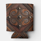 geschliffenes Leder Dosenkühler (Rückseite)