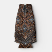 geschliffenes Leder Flaschenkühler (Rückseite)