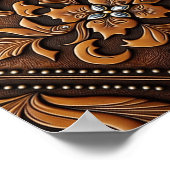 geschliffenes Leder Poster (Ecke)