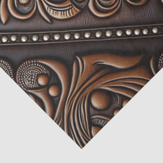 geschliffenes Leder Seidenpapier (Detail)