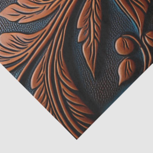 geschliffenes Leder Seidenpapier (Detail)