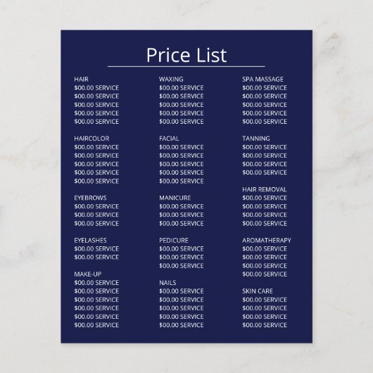 Geschliffenes Modell, Beautician, Schönheitssalon  Flyer (Hinten)