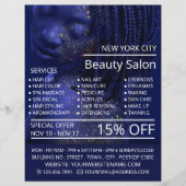 Geschliffenes Modell, Beautician, Schönheitssalon Flyer (Vorne)