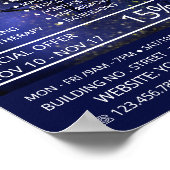 Geschliffenes Modell, Beautician, Schönheitssalon Poster (Ecke)