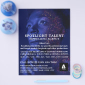 Geschliffenes Modell, Modellierungsagentur, Modell Flyer (Einzeln)