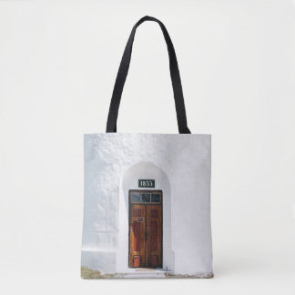 GESCHLOSSEN 1852 HOLZTÜR AM TAG TASCHE