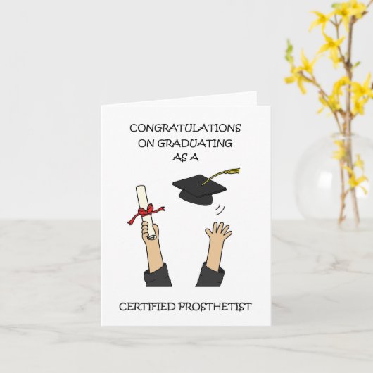 Geschlossen als Prosthetist Karte (Gelbe Blume)