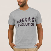 Geschlossen Evolution des Mankind Funny Graduate T-Shirt (Vorderseite)
