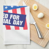 Geschlossen für Volkstrauertag Geschirrtuch (Viertel Falte)