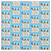 Geschlossen Pinguine mit Banner Stoff (Muster)