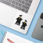 Geschlossen Studierende Aufkleber (Laptop mit iPhone)