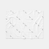 Geschlossene Augen, gerade Wimpern Fleecedecke (Vorderseite (Horizontal))